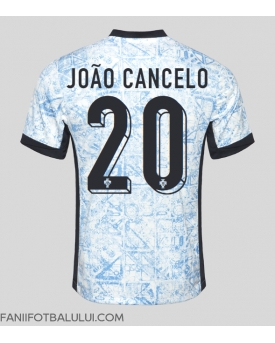 Portugalia Joao Cancelo #20 Tricou Fotbal Replică European 2024 Barbati Deplasare